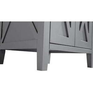 LAVIVA 313YG319-24G-BW Wimbledon - 24 - Grey Cabinet + Black Wood Counter