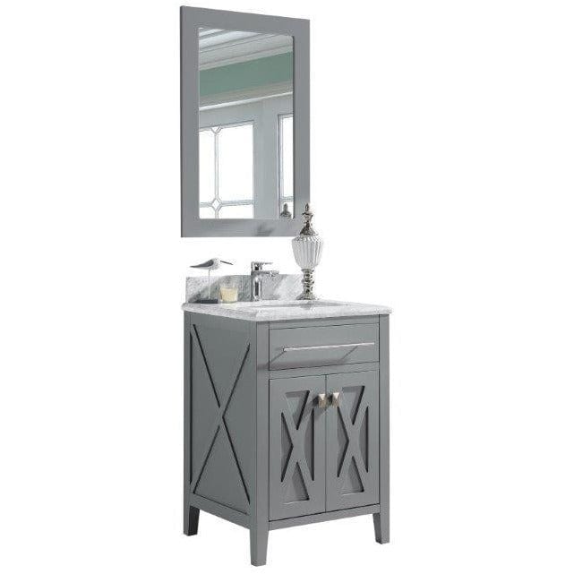 LAVIVA 313YG319-24G-WC Wimbledon - 24 - Grey Cabinet + White Carrera Counter