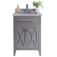 Load image into Gallery viewer, LAVIVA 313YG319-24G-WS Wimbledon - 24 - Grey Cabinet + White Stripes Counter