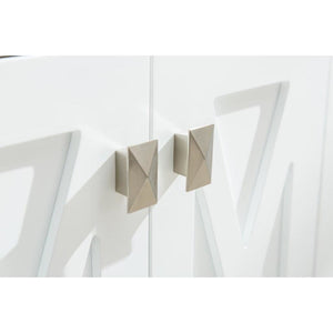 LAVIVA 313YG319-24W-MW Wimbledon - 24 - White Cabinet + Matte White VIVA Stone Solid Surface Countertop