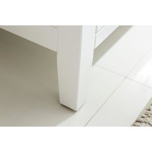 LAVIVA 313YG319-24W-MB Wimbledon - 24 - White Cabinet + Matte Black VIVA Stone Solid Surface Countertop