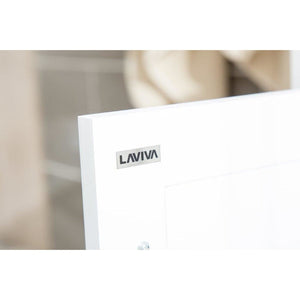 LAVIVA 313YG319-24W-MW Wimbledon - 24 - White Cabinet + Matte White VIVA Stone Solid Surface Countertop