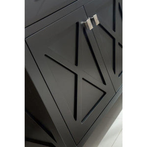LAVIVA 313YG319-36E-BW Wimbledon - 36 - Espresso Cabinet + Black Wood Counter