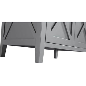 LAVIVA 313YG319-36G-BW Wimbledon - 36 - Grey Cabinet + Black Wood Counter
