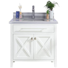Load image into Gallery viewer, LAVIVA 313YG319-36W-WS Wimbledon - 36 - White Cabinet + White Stripes Counter