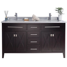 Load image into Gallery viewer, LAVIVA 313YG319-60B-WS Wimbledon - 60 - Brown Cabinet + White Stripes Counter