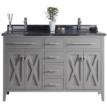 Load image into Gallery viewer, LAVIVA 313YG319-60G-BW Wimbledon - 60 - Grey Cabinet + Black Wood Counter