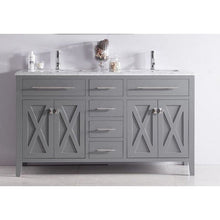 Load image into Gallery viewer, LAVIVA 313YG319-60G-WC Wimbledon - 60 - Grey Cabinet + White Carrera Counter