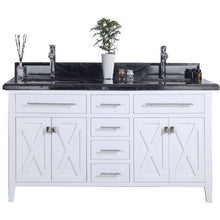 Load image into Gallery viewer, LAVIVA 313YG319-60W-BW Wimbledon - 60 - White Cabinet + Black Wood Counter