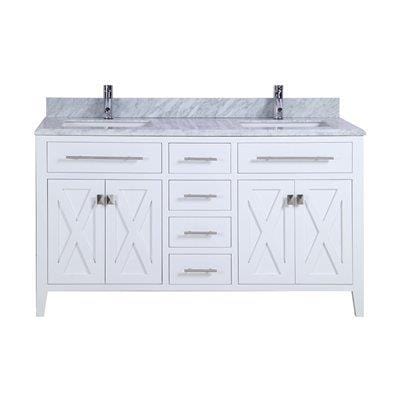 LAVIVA 313YG319-60W-WC Wimbledon - 60 - White Cabinet + White Carrera Counter