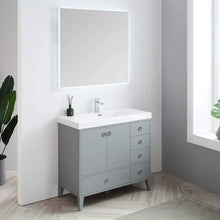 Load image into Gallery viewer, Blossom 023 36 15 A Lyon 36 Inch Vanity with Acrylic Sink - Metal Gray