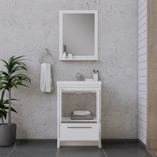 Load image into Gallery viewer, Alya Bath AB-MD624-W Sortino 24 inch Modern Bathroom Vanity, White