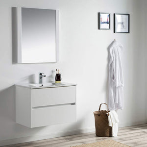 Blossom 016 30 01 C M Valencia 30 Inch Vanity with Ceramic Sink & Mirror - White