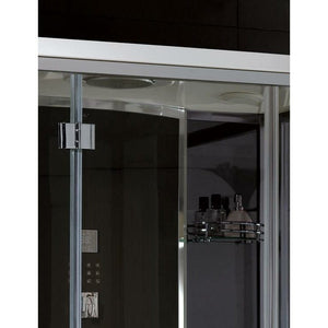 PLATINUM DZ956F8 Black STEAM SHOWER 59" X 35" X 87"