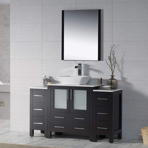 Blossom 001 54 02 V Sydney 54 Inch Vanity with Ceramic Vessel Sink - Espresso