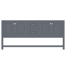 Load image into Gallery viewer, Alya Bath HE-102-72D-G Wilmington 72 inch DOUBLE Vanity in GRAY with No Top