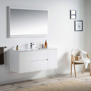 Blossom 016 48 01S C Valencia 48 Inch Single Vanity with Ceramic Sink - White