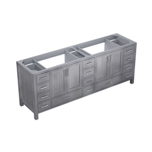 Lexora LJ342284DD00000 Jacques 84" Distressed Grey Vanity Cabinet Only