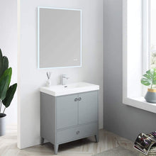 Load image into Gallery viewer, Blossom 023 30 15 A Lyon 30 Inch Vanity with Acrylic Sink - Metal Gray