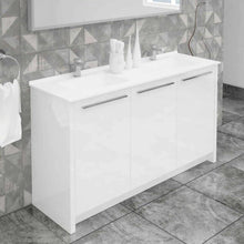 Load image into Gallery viewer, Casa Mare Benna 63&quot; Glossy White Bathroom Vanity and Double Sink Combo - BENNA160GW-63