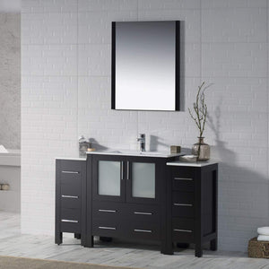 Blossom 001 54 02 C M Sydney 54 Inch Vanity with Ceramic Sink & Mirror - Espresso