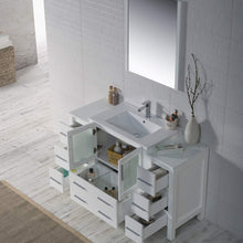 Load image into Gallery viewer, Blossom 001 54 01 C M Sydney 54 Inch Vanity with Ceramic Sink &amp; Mirror - White