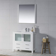 Load image into Gallery viewer, Blossom 001 36 01 C M Sydney 36 Inch Vanity with Ceramic Sink &amp; Mirror - White