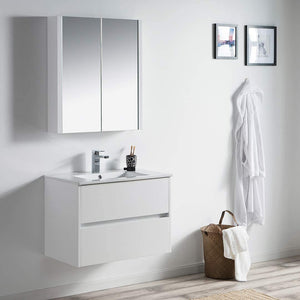 Blossom 016 30 01 C MC Valencia 30 Inch Vanity with Ceramic Sink & Medicine Cabinet - White