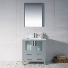 Load image into Gallery viewer, Blossom 001 30 15 C M Sydney 30 Inch Vanity with Ceramic Sink &amp; Mirror - Metal Grey