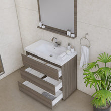 Load image into Gallery viewer, Alya Bath AB-MOA36-G Paterno 36 inch Modern Freestanding Bathroom Vanity, Gray
