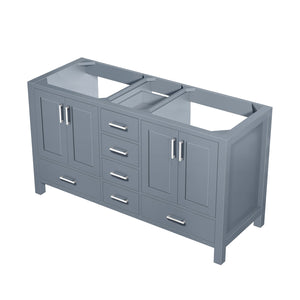 Lexora LJ342260DB00000 Jacques 60" Dark Grey Vanity Cabinet Only