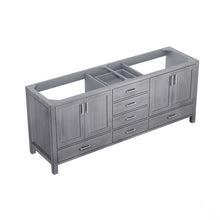Load image into Gallery viewer, Lexora LJ342280DD00000 Jacques 80&quot; Distressed Grey Vanity Cabinet Only