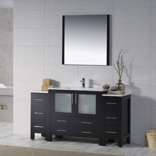 Load image into Gallery viewer, Blossom 001 60S2 02 C Sydney 60 Inch Vanity with Ceramic Sink - Espresso