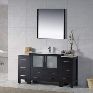 Blossom 001 60S2 02 C Sydney 60 Inch Vanity with Ceramic Sink - Espresso