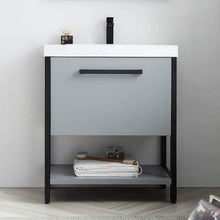 Load image into Gallery viewer, Blossom 022 30 15 A Riga 30 Inch Vanity with Acrylic Sink - Metal Gray