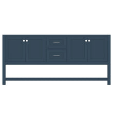 Load image into Gallery viewer, Alya Bath HE-102-72D-B Wilmington 72 inch DOUBLE Vanity BLUE with No Top