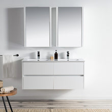 Load image into Gallery viewer, Blossom 016 48 01D C MC Valencia 48 Inch Double Vanity with Ceramic Sink &amp; Medicine Cabinet - White