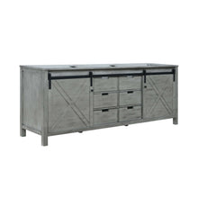 Load image into Gallery viewer, Lexora LM342284DH00000 Marsyas 84&quot; Ash Grey Vanity Cabinet Only
