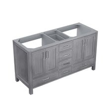 Load image into Gallery viewer, Lexora LJ342260DD00000 Jacques 60&quot; Distressed Grey Vanity Cabinet Only