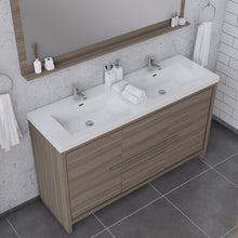 Load image into Gallery viewer, Alya Bath AB-MD660D-G Sortino 60 Double inch Modern Bathroom Vanity, Gray