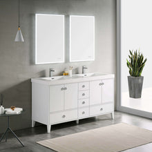 Load image into Gallery viewer, Blossom 023 60 01 Lyon 60 Inch Vanity with Acrylic Sink - White
