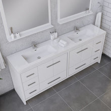 Load image into Gallery viewer, Alya Bath AB-MD684-W Sortino 84 inch Modern Bathroom Vanity, White