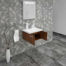 Load image into Gallery viewer, Casa Mare Aspe 24&quot; Matte Walnut Bathroom Vanity and Ceramic Sink Combo - ASPE60MW-24-MSC