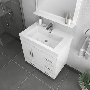 Alya Bath AT-8050-W Ripley 30 inch White Vanity with Sink
