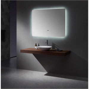 Lexora LL4836LEDM Lugano 48" Wide x 36" Tall LED Mirror w/ Defogger