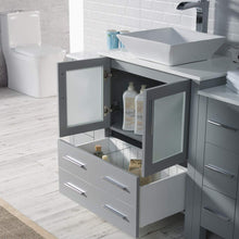 Load image into Gallery viewer, Blossom 001 54 15 V M Sydney 54 Inch Vanity with Ceramic Vessel Sink &amp; Mirror - Metal Gray