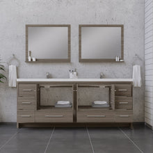 Load image into Gallery viewer, Alya Bath AB-MD684-G Sortino 84 inch Modern Bathroom Vanity, Gray