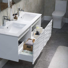 Load image into Gallery viewer, Blossom 008 48 01D C Paris 48 Inch Vanity with Ceramic Double Sinks - White