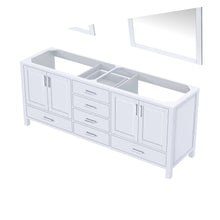 Load image into Gallery viewer, Lexora LJ342280DA00M30 Jacques 80&quot; White Double Vanity, no Top and 30&quot; Mirrors