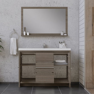Alya Bath AB-MD648-G Sortino 48 inch Modern Bathroom Vanity, Gray
